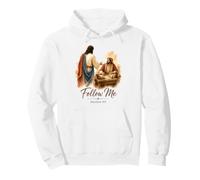 Jesus Calls Matthew 9 Christian Faith Design Pullover Hoodie