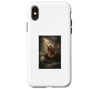 Jesus Calming the Storm Biblical Art Print of Hope and Trust Case for iPhone X/XS