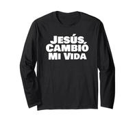 Jesus Cambio Mi Vida Christian Faith Testimony Inspiration Long Sleeve T-Shirt