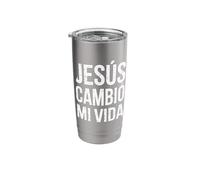 Jesus Cambio Mi Vida Spanish Christian Stainless Steel Insulated Tumbler