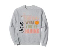 Jesus Can Heal What Youre Hiding Pumpkin Faith Sweatshirt