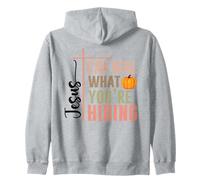 Jesus Can Heal What Youre Hiding Pumpkin Faith Zip Hoodie