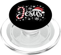 Jesus Candy Cane Santa Hat Christmas PopSockets PopGrip for MagSafe