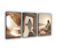 Jesus Canvas Poster Art Print Jesus Wall Art Decor Christian Wall Decor For Easter Prayer Room Office Living Room Bedroom Ideal Gifts For Serenity Prayer Set Of 3