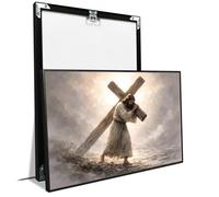Jesus Carrying the Cross Canvas Painting Religious Wall Decor Bible Stories Canvas Print Modern Christian Faith Art Print Indoor Decor for Offices Living Room Bedroom Farmhouse Framed Ready to Hang