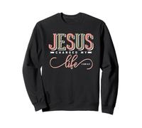 Jesus Changed My Life 2 Corinthians 5:17 Bible Verse Gift Sweatshirt