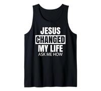 Jesus Changed My Life Ask Me How Bold Faith Bible Volunteer Tank Top
