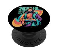 Jesus Changed My Life Ask Me How Devoted Christian Worship PopSockets Adhesive PopGrip