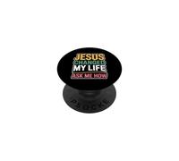 Jesus Changed My Life Ask Me How PopSockets Adhesive PopGrip