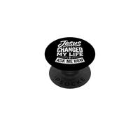Jesus Changed My Life Ask Me How PopSockets Adhesive PopGrip
