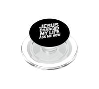 Jesus Changed My Life Ask Me How PopSockets PopGrip for MagSafe
