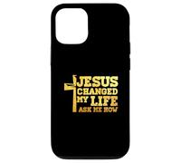 Jesus Changed My Life Asked Me How Christ Devotee Faithcross Case for iPhone 12/12 Pro