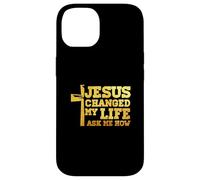 Jesus Changed My Life Asked Me How Christ Devotee Faithcross Case for iPhone 14