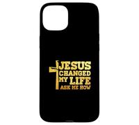 Jesus Changed My Life Asked Me How Christ Devotee Faithcross Case for iPhone 15 Plus