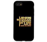 Jesus Changed My Life Asked Me How Christ Devotee Faithcross Case for iPhone SE (2020) / 7 / 8
