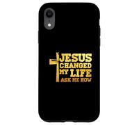 Jesus Changed My Life Asked Me How Christ Devotee Faithcross Case for iPhone XR