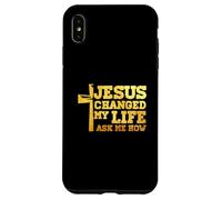 Jesus Changed My Life Asked Me How Christ Devotee Faithcross Case for iPhone XS Max