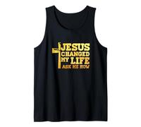 Jesus Changed My Life Asked Me How Christ Devotee Faithcross Tank Top