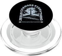 Jesus Changes Everything Christian Faith Cross Worship God PopSockets PopGrip for MagSafe
