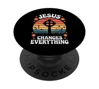 Jesus Changes Everything Faith Christian Baptism & Salvation PopSockets Adhesive PopGrip