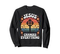 Jesus Changes Everything Faith Christian Baptism & Salvation Sweatshirt