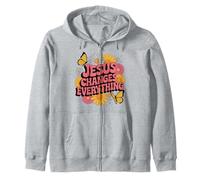 Jesus Changes Everything Faith Christian Baptism & Salvation Zip Hoodie