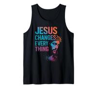 Jesus Changes Everything Religious Christian Faith Tank Top