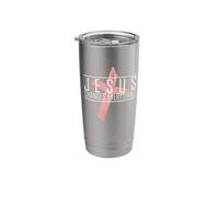 Jesus Changes Everything with a Cross Dark Colors Stainless Steel Insulated Tumbler