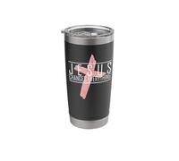 Jesus Changes Everything with a Cross Dark Colors Stainless Steel Insulated Tumbler
