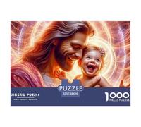Jesus Child Joy 1000 Pieces Puzzle for Home Wall Decor -Jesus Laughing Baby Fun Present & Activity for Adults Kids Great Gift Idea38x26cm/1000pcs