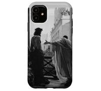 Jesus Christ Arrested Pontius Pilate Biblical Painting Black Case for iPhone 11