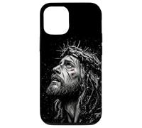 Jesus Christ Artistic Portrait Christian Religious Grunge Case for iPhone 12/12 Pro