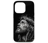 Jesus Christ Artistic Portrait Christian Religious Grunge Case for iPhone 13 Pro