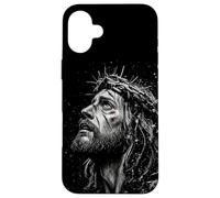 Jesus Christ Artistic Portrait Christian Religious Grunge Case for iPhone 16 Plus