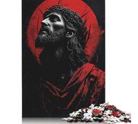 Jesus Christ Artwork Puzzle Unique Home Decor 100 Percent Recycled Cardboard Jigsaw Puzzle for Adult Children's Day Gifts 1000pcs (75x50cm)