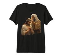 Jesus Christ Baptized by John The Baptist Sacred Art Premium T-Shirt