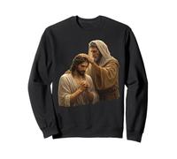 Jesus Christ Baptized by John the Baptist Sacred Art Sweatshirt
