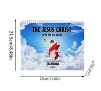 Jesus Christ Calendar - Religious Calendar 2025,Inspirational Motivational Jesus Christ Planner Religious Christian for Wall Desk Office Family Indoor School Students Teachers 11 x 8.5 inch