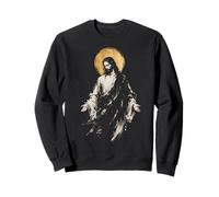 Jesus Christ Christian Faith Sacred Abstract Devotional Art Sweatshirt
