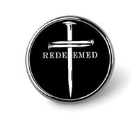 Jesus Christ Christian Redeemed Cross Nails I Pee In Pools 1 Badges Pins Gender Identity Pins,Round Metal Lapel Flag Them Pin Buttons Multiple Colors for Shirts Clothes Pin Badges