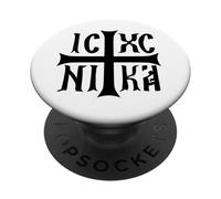 Jesus Christ Conqueror IC XC NIKA PopSockets Adhesive PopGrip