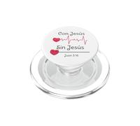 Jesus Christ Cross Bible Verse Sayings Christian Devotion PopSockets PopGrip for MagSafe