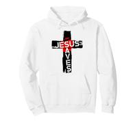 Jesus Christ Cross Bible Verse Sayings Christian Devotion Pullover Hoodie