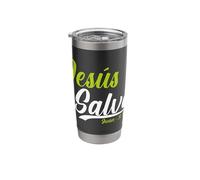 Jesus Christ Cross Bible Verse Sayings Christian Devotion Stainless Steel Insulated Tumbler