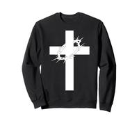Jesus Christ Cross Bible Verse Sayings Christian Devotion Sweatshirt