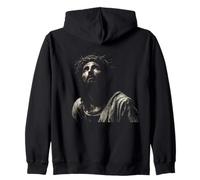 Jesus Christ Cross Bible Verse Sayings Christian Devotion Zip Hoodie