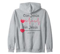 Jesus Christ Cross Bible Verse Sayings Christian Devotion Zip Hoodie