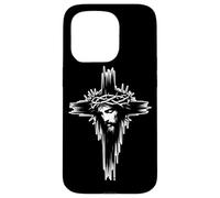 Jesus Christ Cross Crown Thorns King of Kings Crucifix Case for iPhone 15 Pro