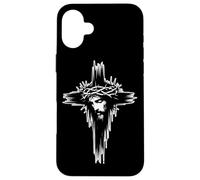 Jesus Christ Cross Crown Thorns King of Kings Crucifix Case for iPhone 16 Plus