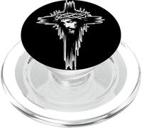 Jesus Christ Cross Crown Thorns King of Kings Crucifix PopSockets PopGrip for MagSafe